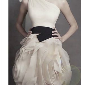 Vera Wang Charcoal Bridesmaid Dress